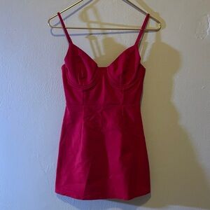 Elegant Pink Mini Dress